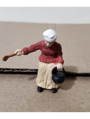 Safari Ltd Settler Woman Cooking Figure Colonial Pioneer Historical Diorama Toy